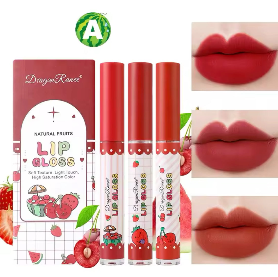 Dragon Ranee Fruit Matte lipgloss set