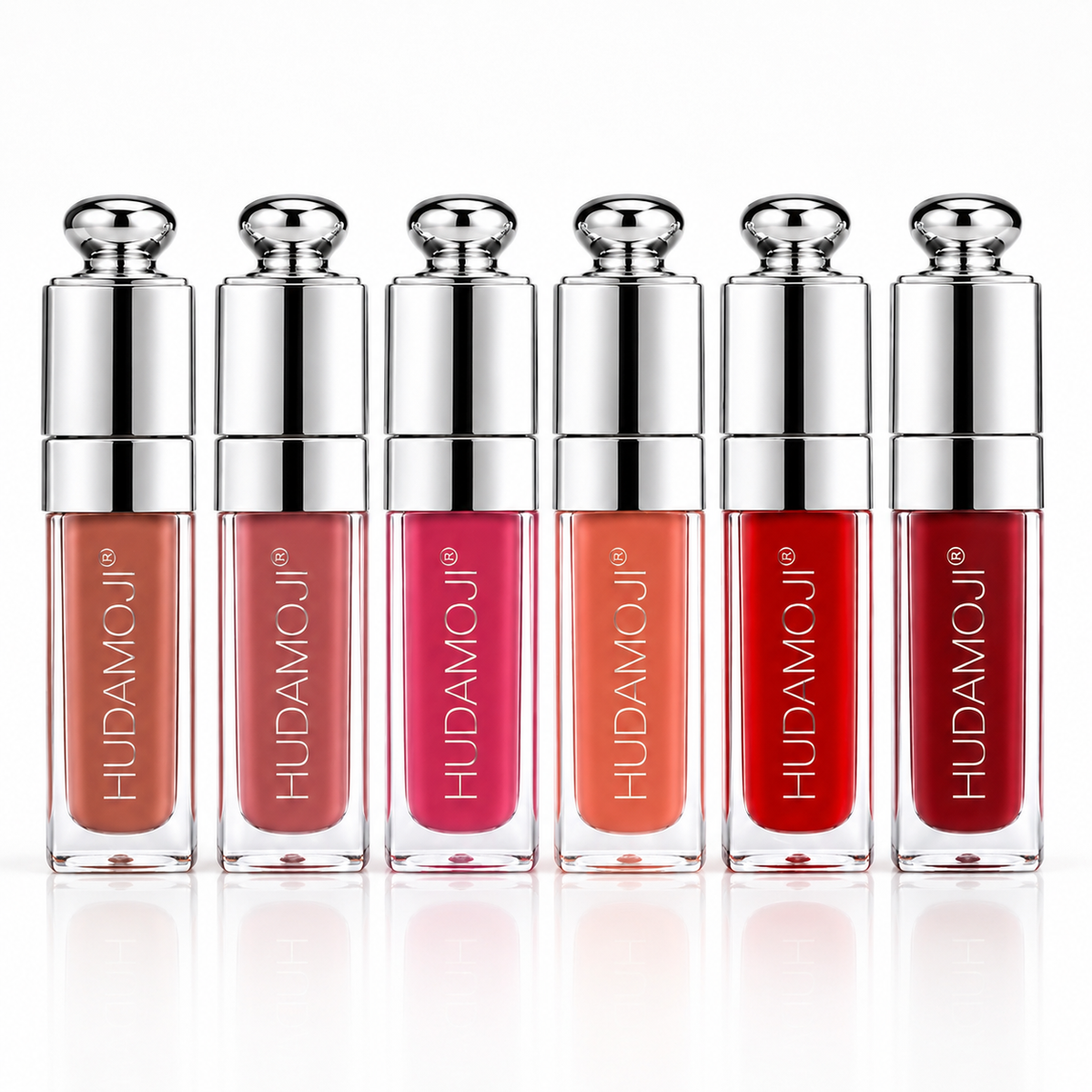 HUDAMOJI 6-Piece Professional Lip Gloss Set