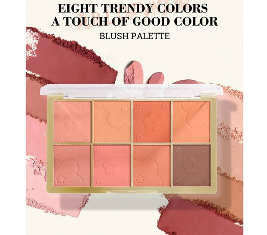 Missrose 8 color natural nude blush palette