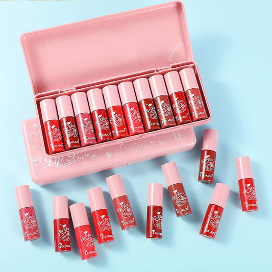 Teayason 10 color glossy lip set