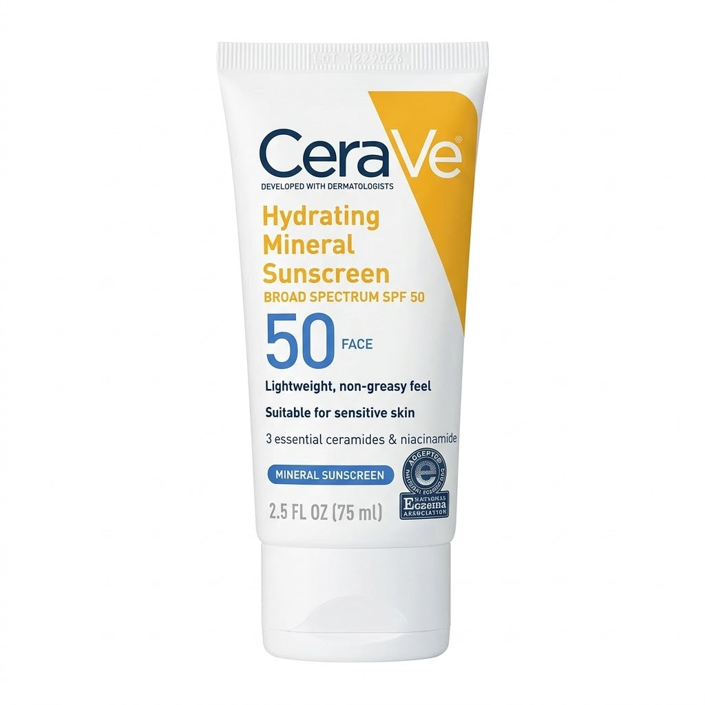CeraVe Hydrating Mineral Sunscreen Face SPF 50