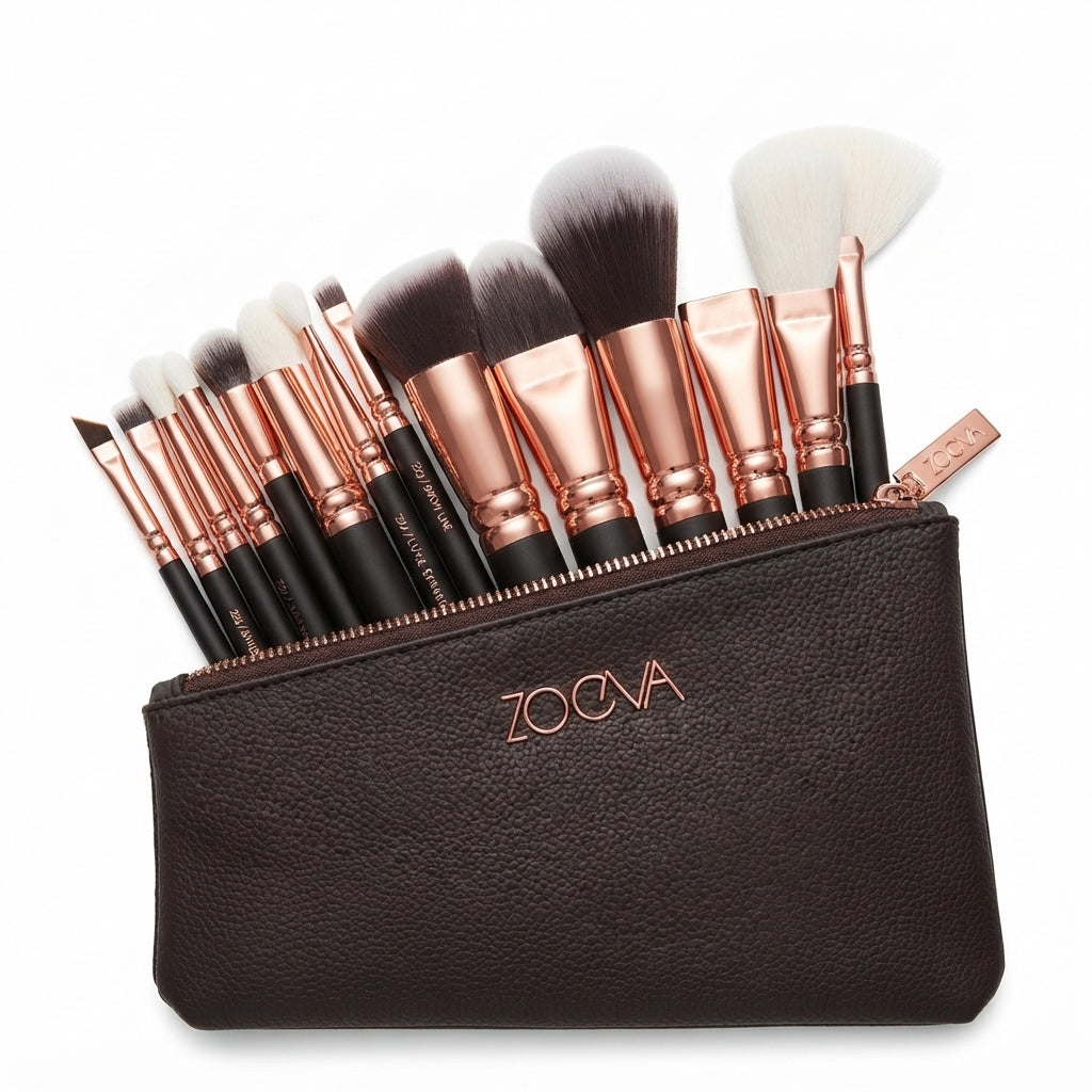 Zoeva 15pc brush set limited Variant with storage Bag