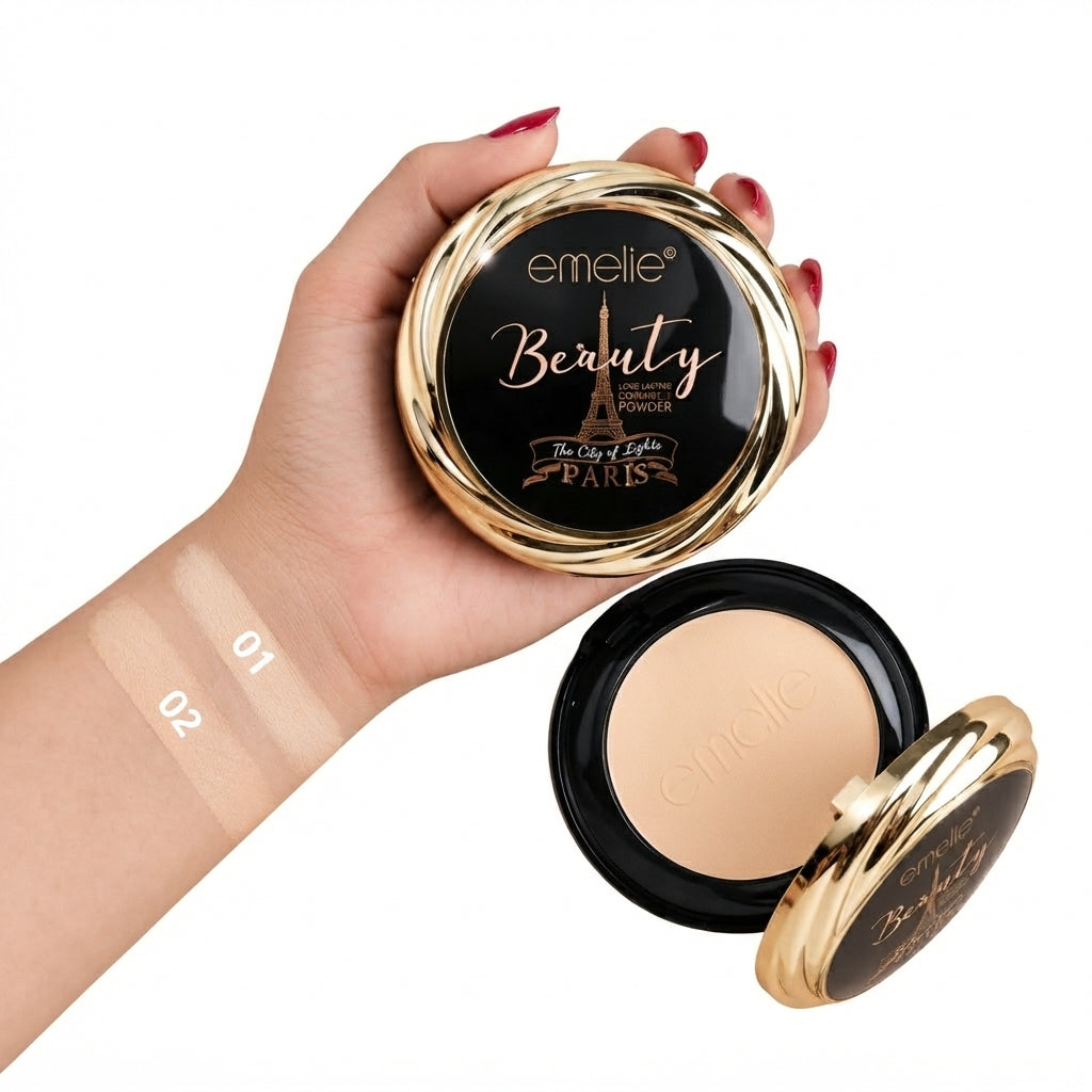 Emelie Beauty 2 in 1 Matte compact powder limited variant