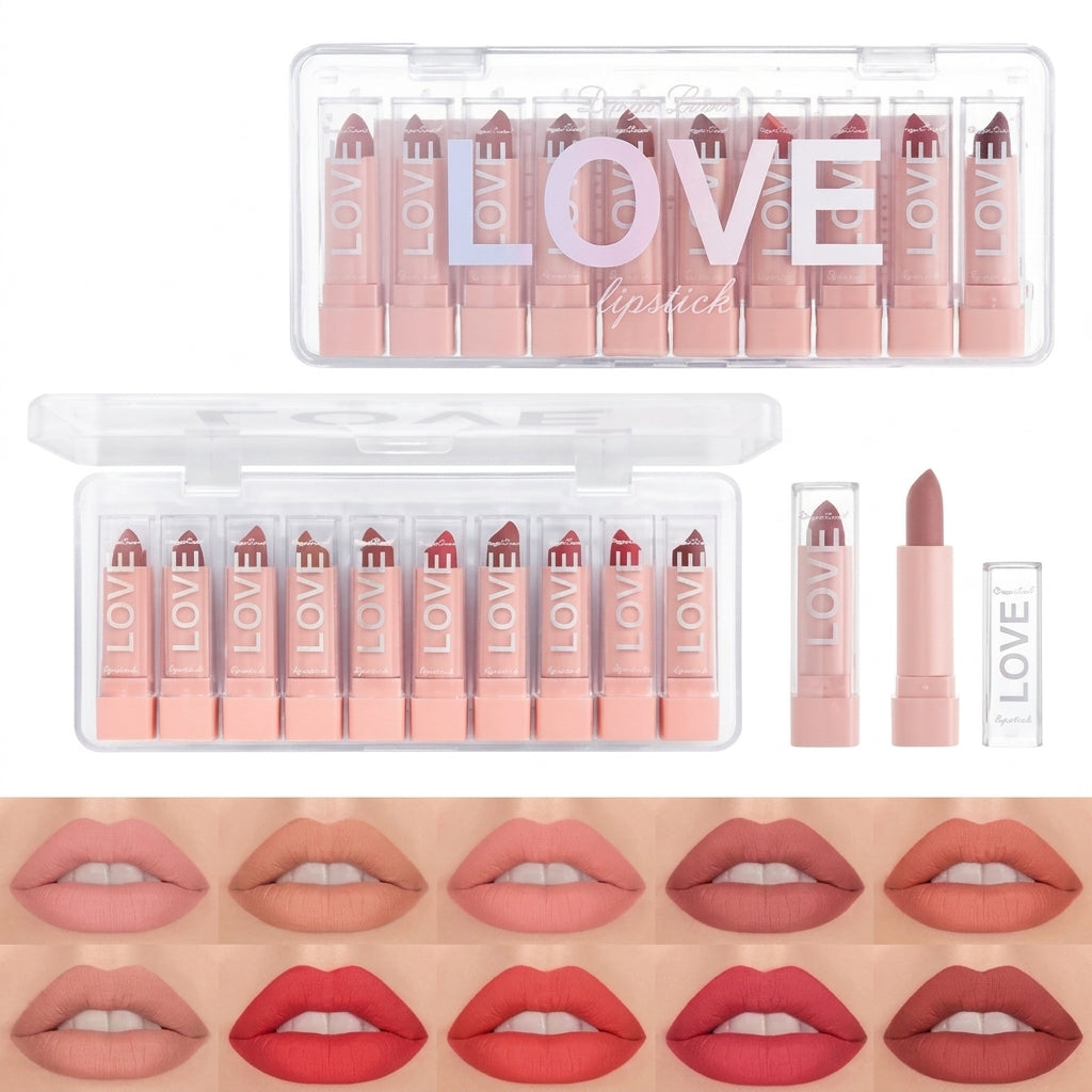 LOVE Dragon Ranee 10 color lipstick pack