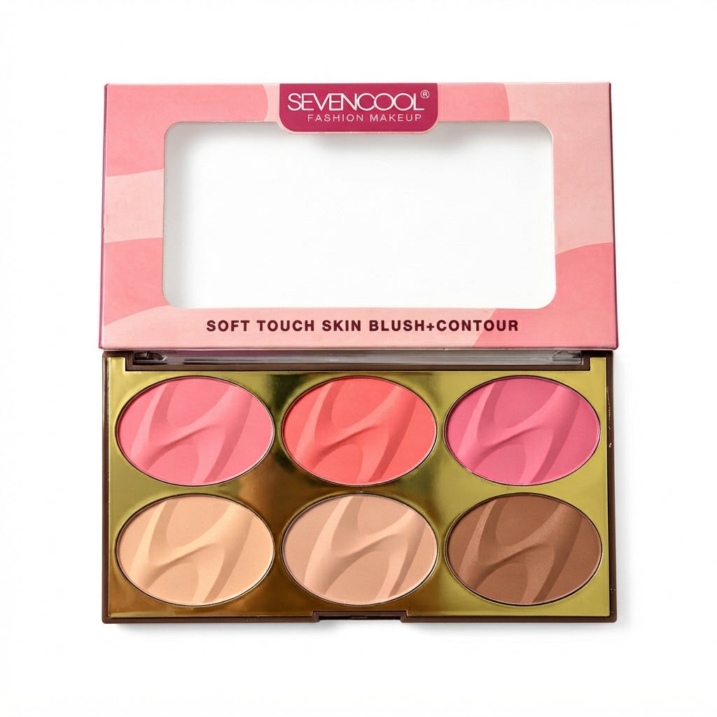 Sevencool Soft Touch Blush Contour & concealer Palette