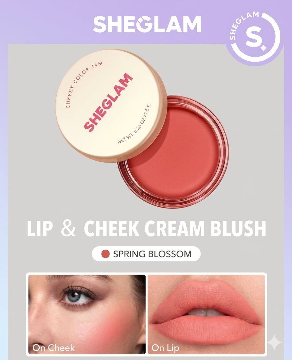 Sheglam
Lip & cheek cream blush