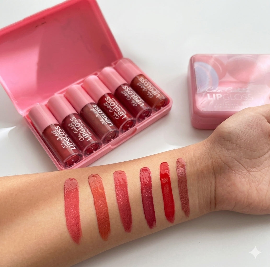 Color castle matte lip gloss pack of 6 shades