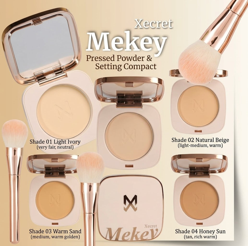 MEKEY Xecret - Pressed Powder & Setting Compact