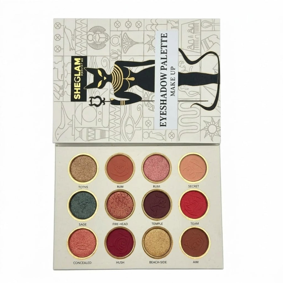 SHEGLAM Ancient Egyptian Cat-Themed 12-Color Eyeshadow Palette
