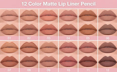 Flormar Lip pencils premium limited variant pack of 12