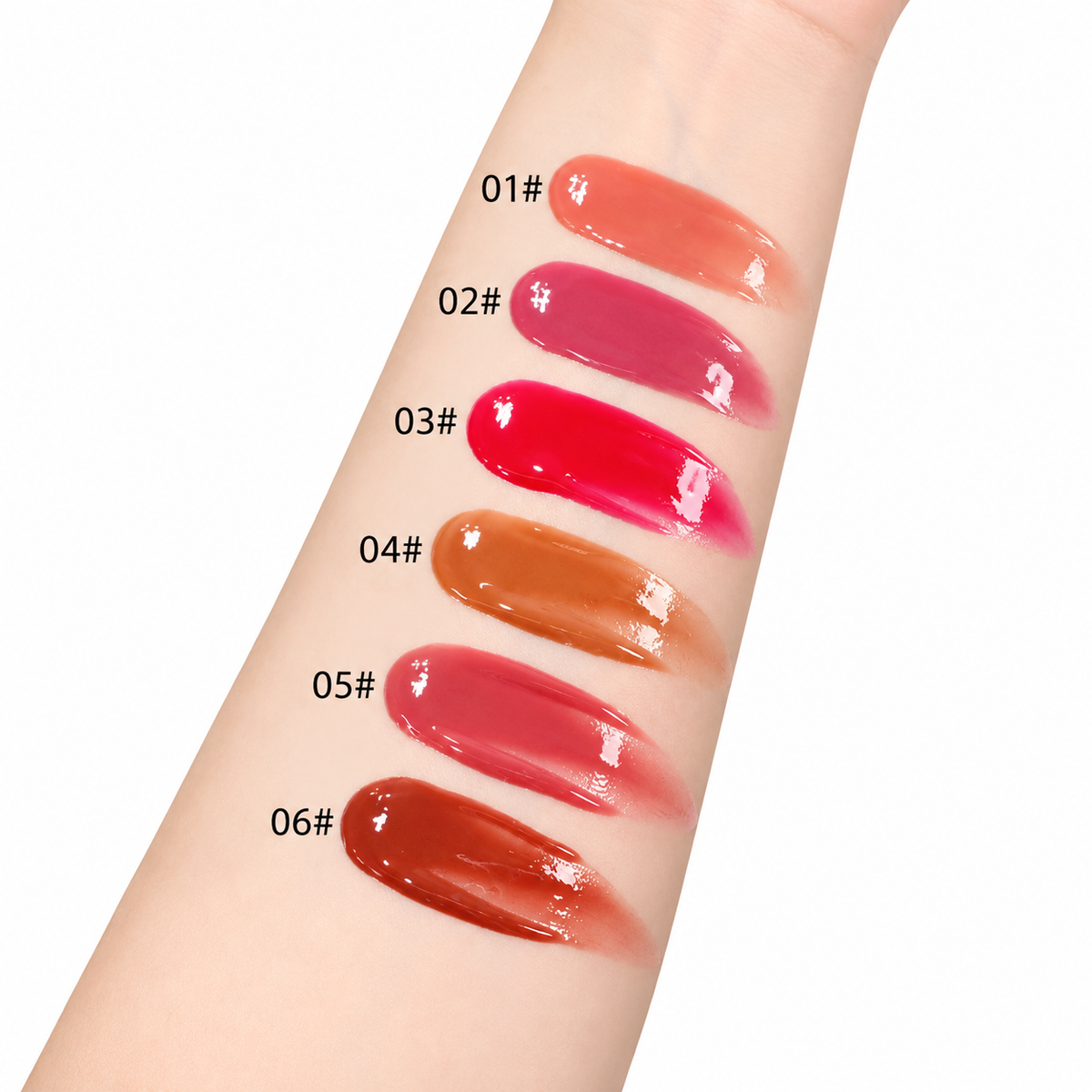 OLIBOLLA -  Professional Lip Serum/ Gloss Tint - Pack Of 6 Colors
