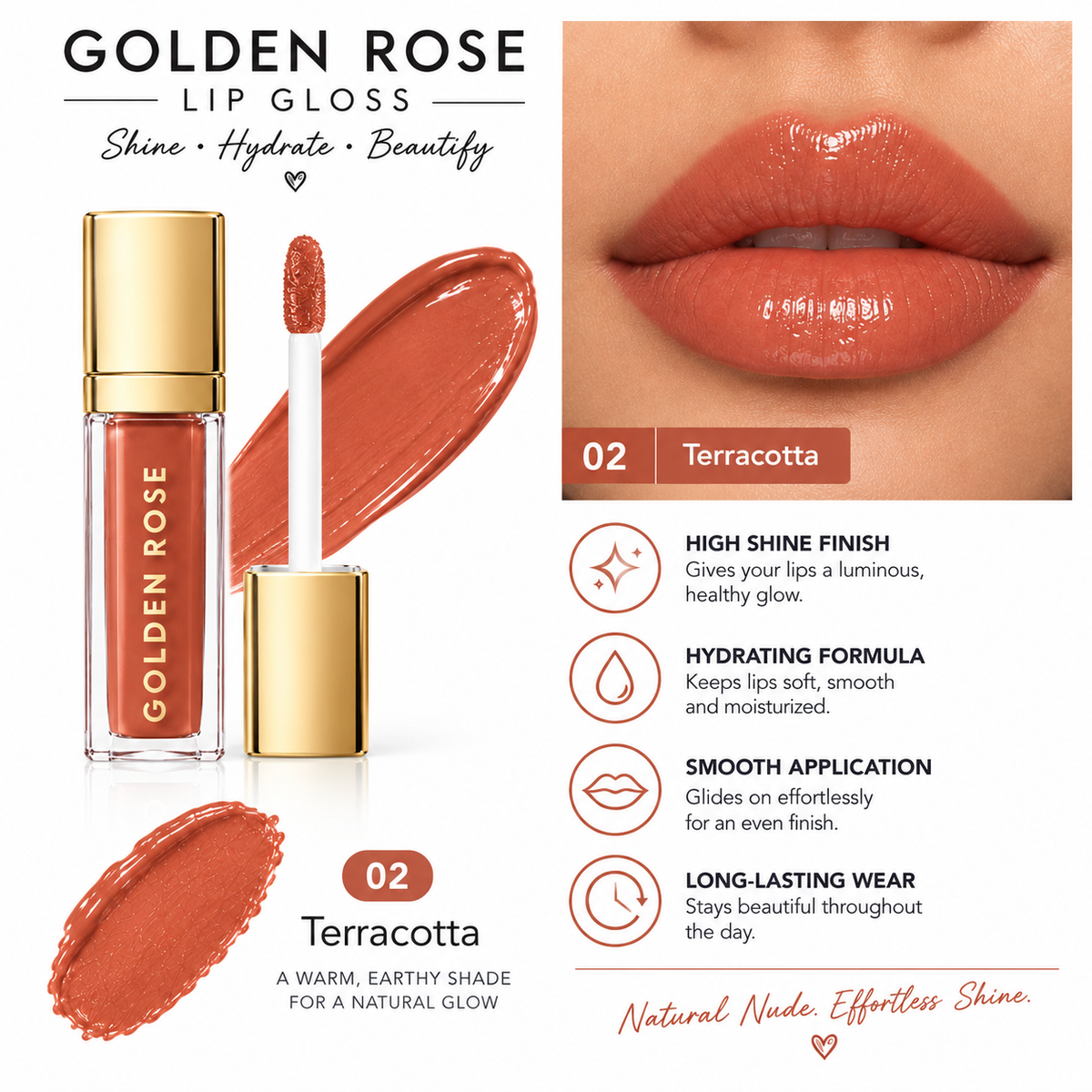 GR- Lip Gloss – pack of 6 Shades