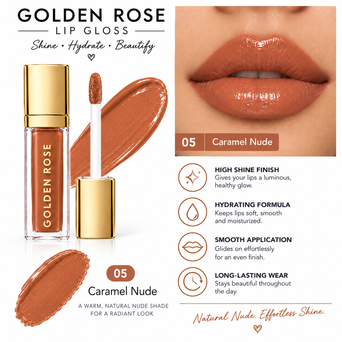GR- Lip Gloss – pack of 6 Shades