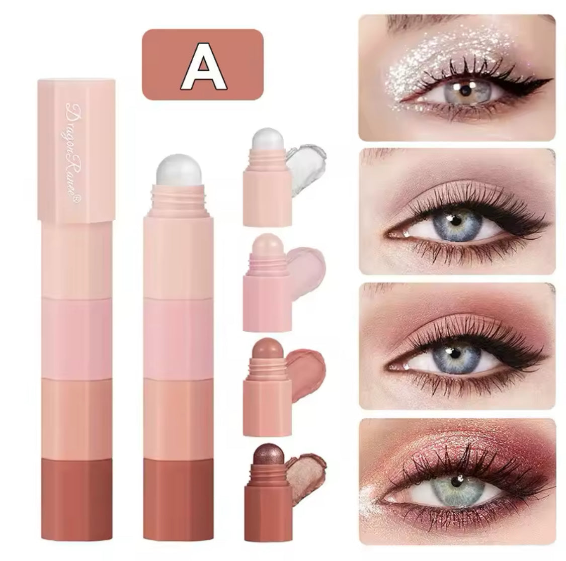 Dragon Ranee 4 In 1 Combo pack of 2 Multi purpose Eyeshadow Crayon Pen
