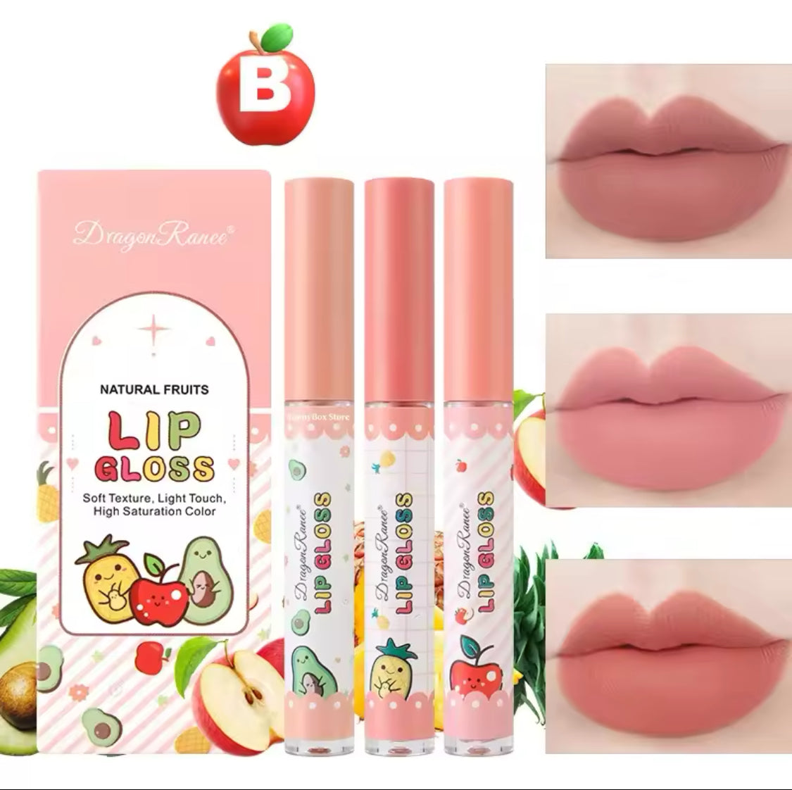 Dragon Ranee Fruit Matte lipgloss set