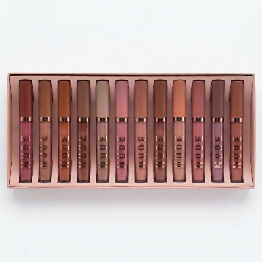 GR NUDE lipgloss matte pack of 12 color