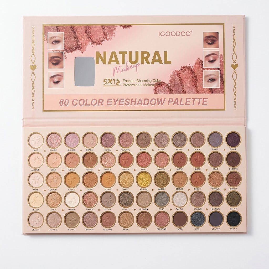IGOODCO 60-Color Natural Makeup Eyeshadow Palette