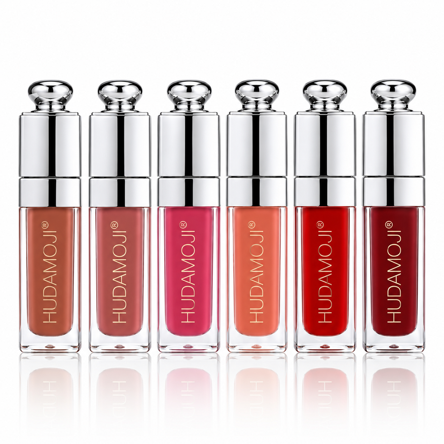 HUDAMOJI 6-Piece Professional Lip Gloss Set