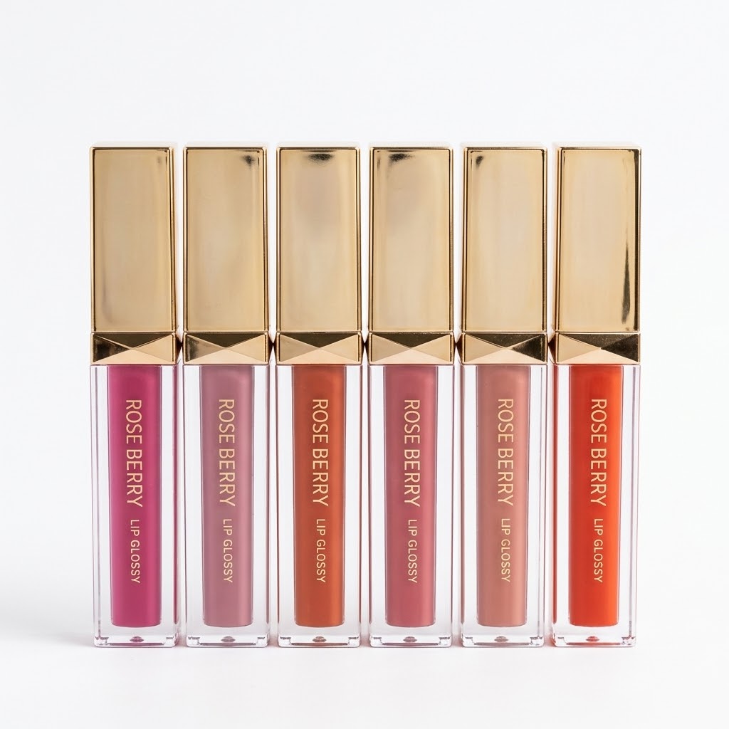 Rose Berry Premium Quality Lip Gloss Set