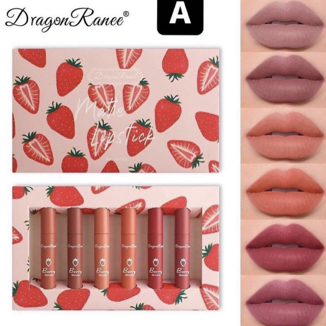 Dragon Ranee 6 color lipgloss set