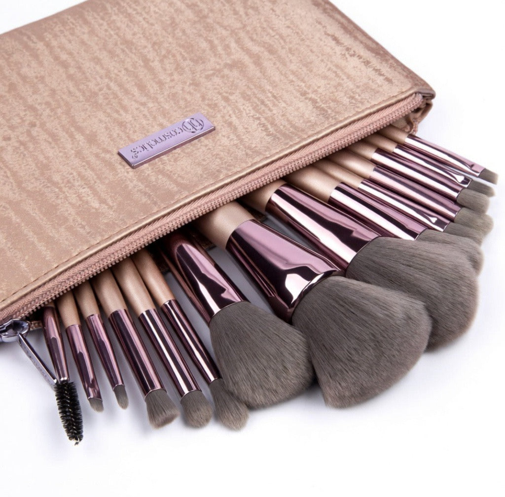 Bh cosmetic lavish elegance 15 piece brush set