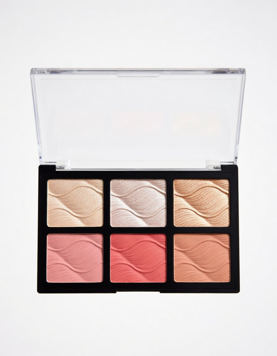 Rose Berry Blusher & Highlighter palette