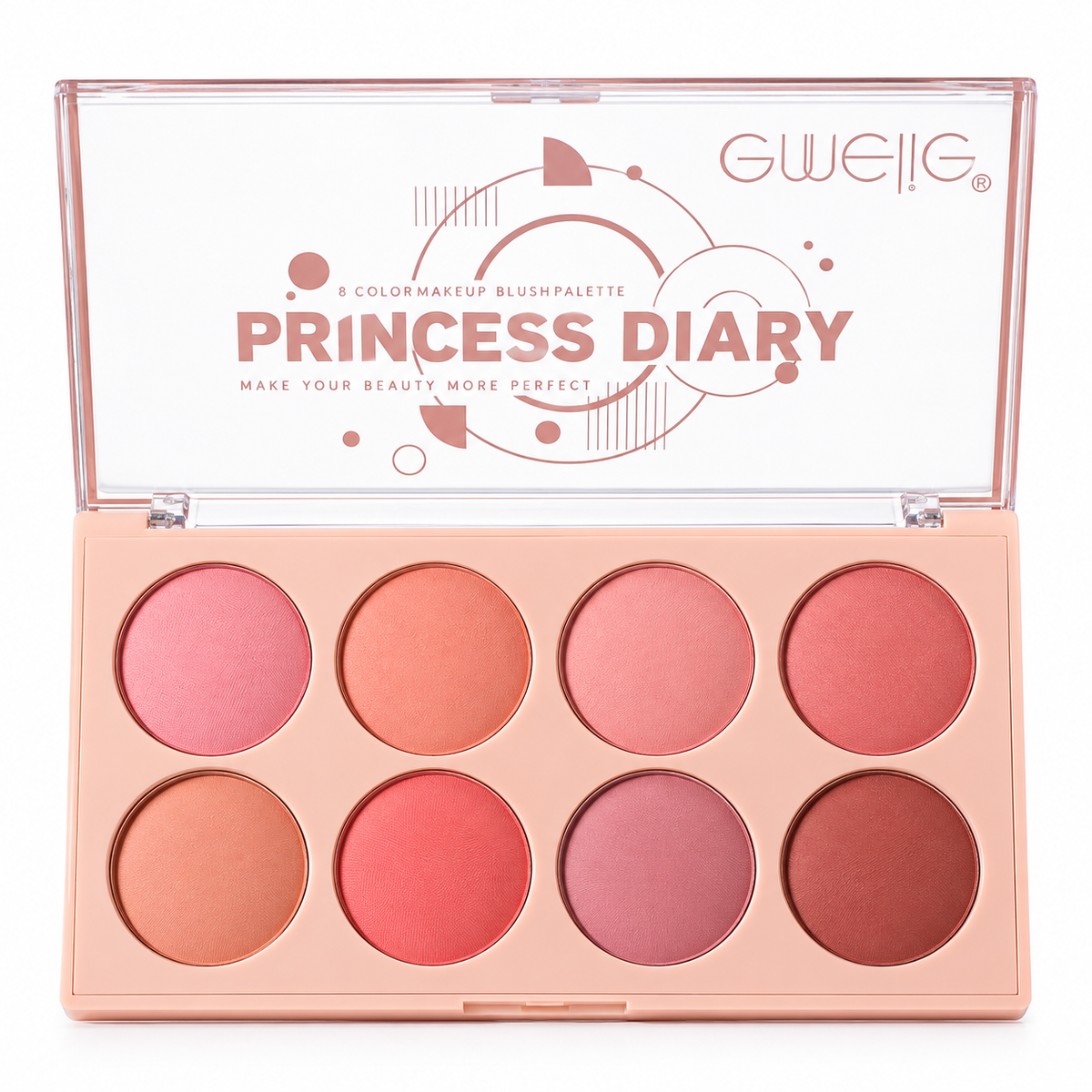 Emelie Princess Diary 8 Color Blush Palette limited edition