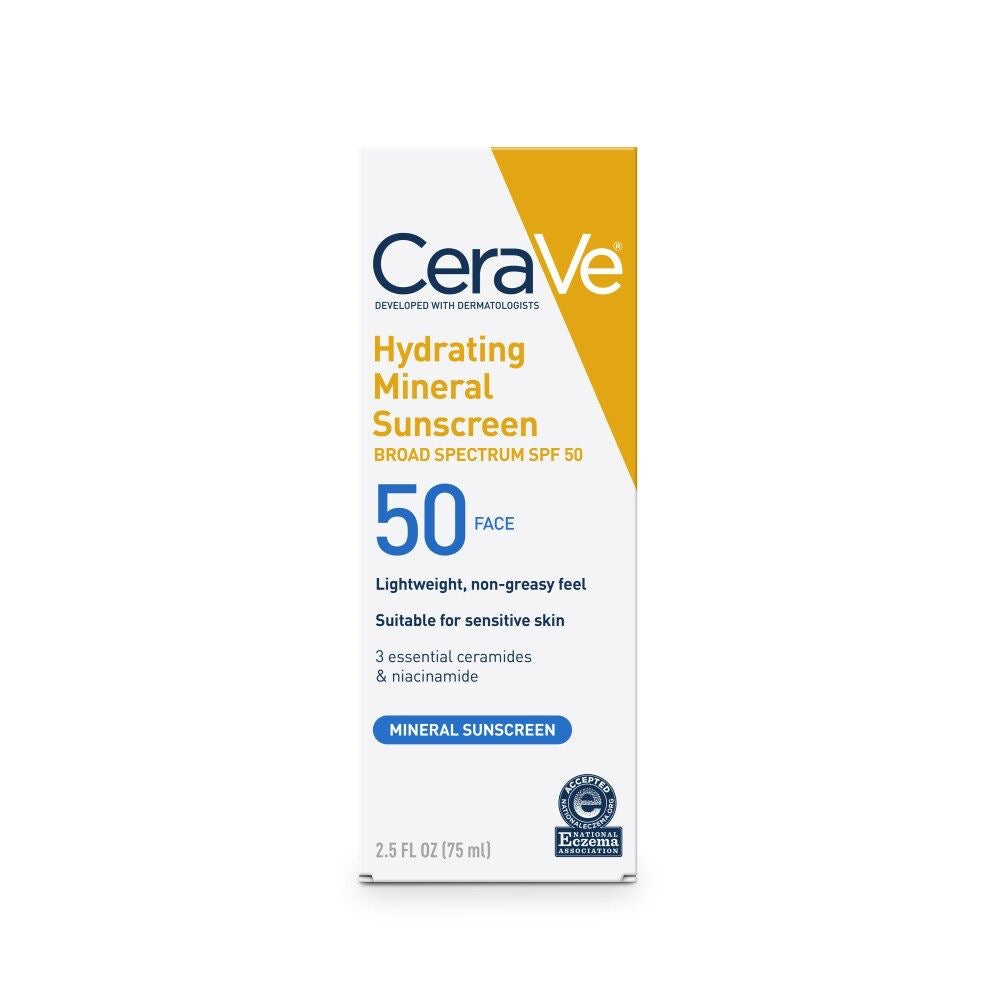 CeraVe Hydrating Mineral Sunscreen Face SPF 50