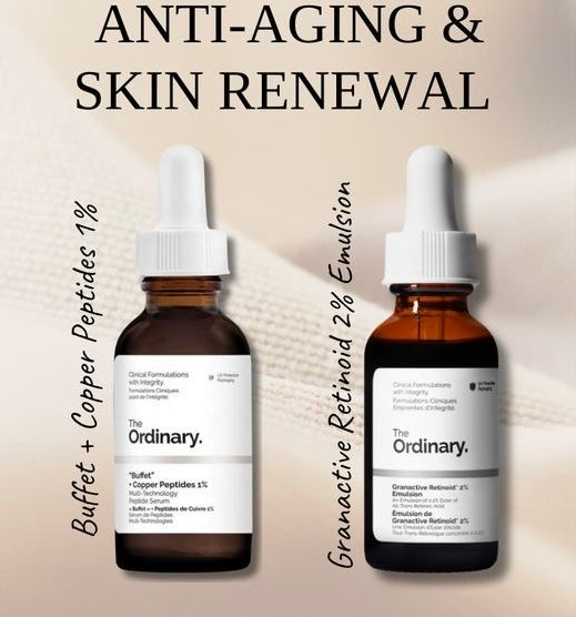 The Ordinary Anti-Aging Duo: Multi-Peptide + Copper Peptides 1% & Granactive Retinoid 2% Emulsion
