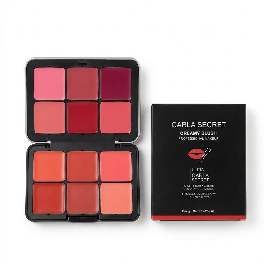 Carla secret 12 colors blusher & lipstick pallete
