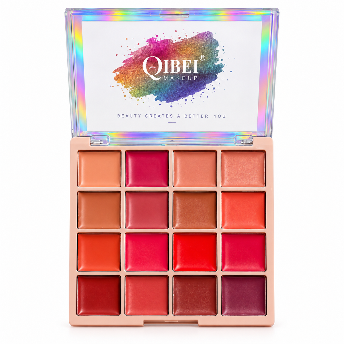 Queen lipstick & blush 16 shades palette