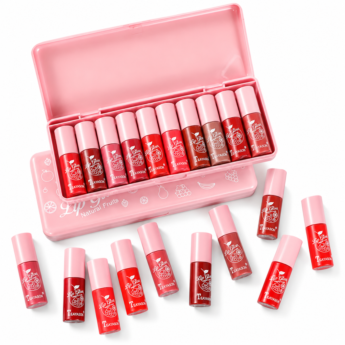 Teayason 10 color glossy lip set