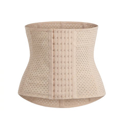 Breathable Hook-and-Eye Corset Waist Trainer & Tummy Shaper Belt
