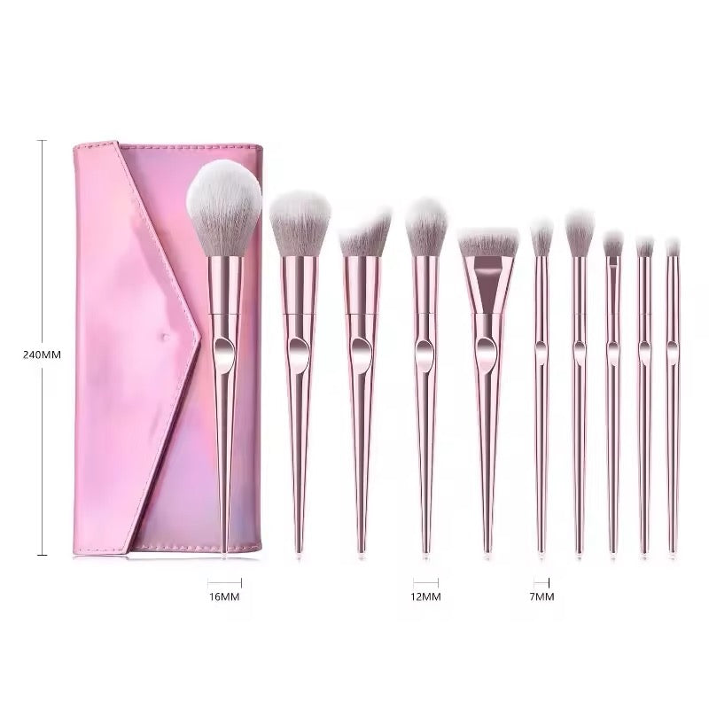 OTWOO 10PC BRUSH SET WITH STORAGE BAG