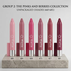 MR Matte Lip Crayons Pack of 6