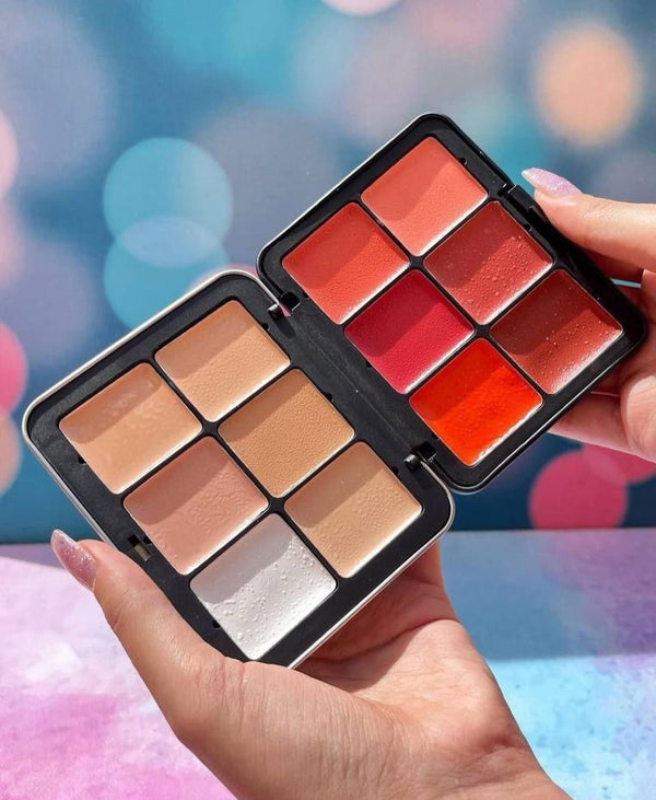 Carla secret 4 in 1 concealer contour , blusher & lipstick pallete limited edition