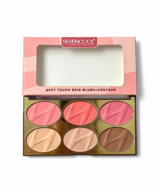 Sevencool Soft Touch Blush Contour & concealer Palette