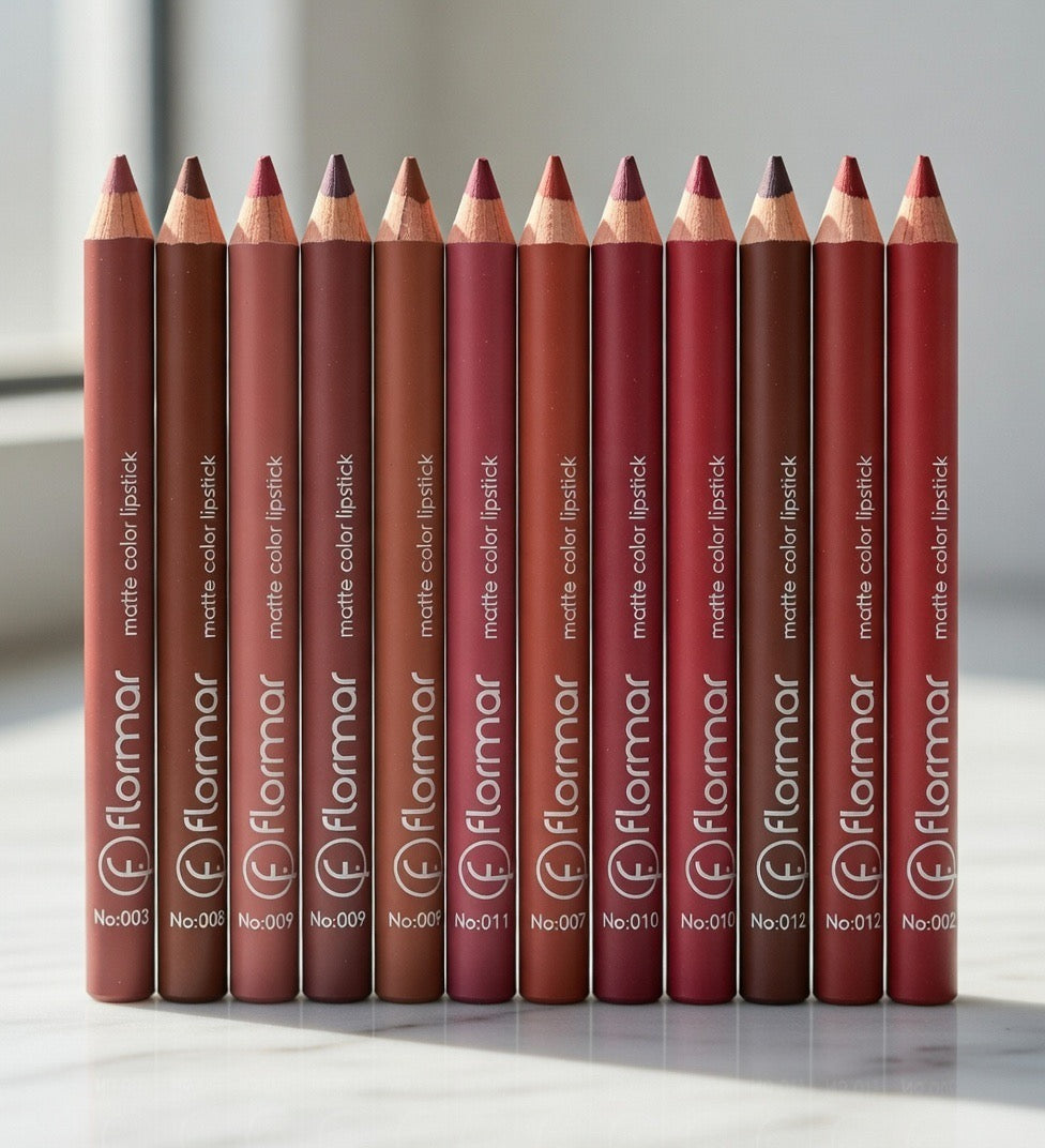 Flormar Lip pencils premium limited variant pack of 12