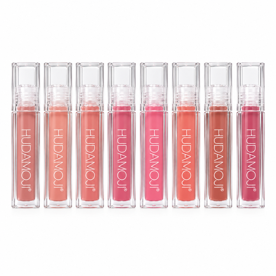 HUDAMOJI Glossy Lipgloss Set of 8