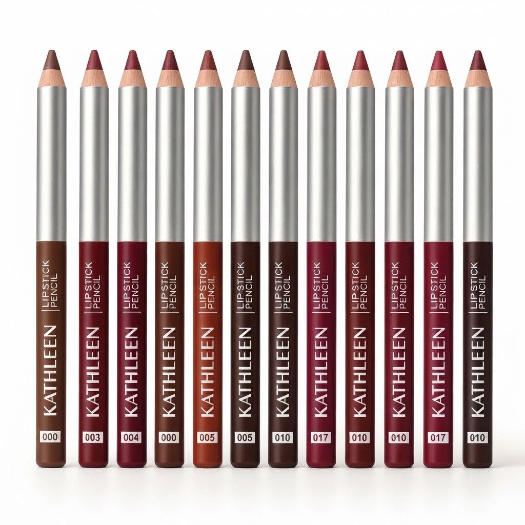 Kathleen 12 Piece Premium Nude Lip Liner Pencils Limited Edition
