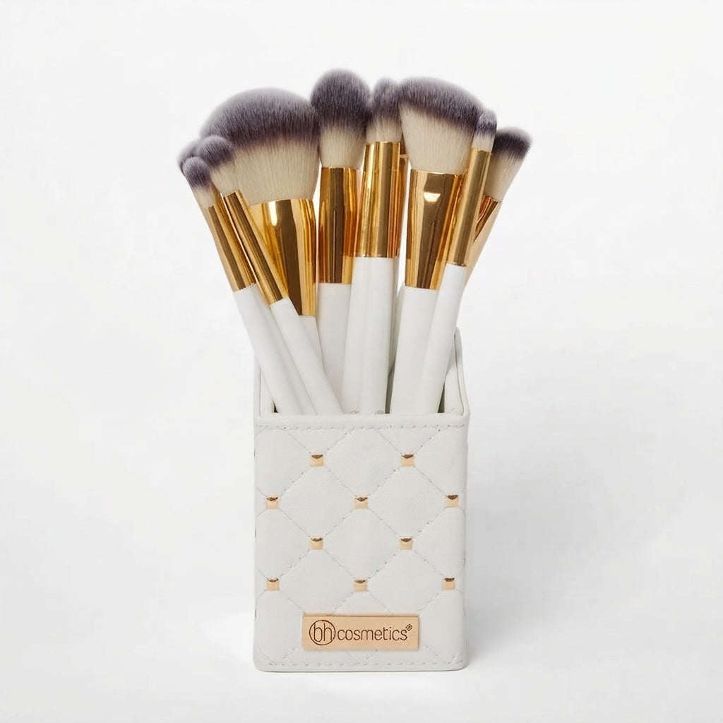 BH Cosmetics - Studded Elegance 12 Piece Brush Set with a Brush Stand