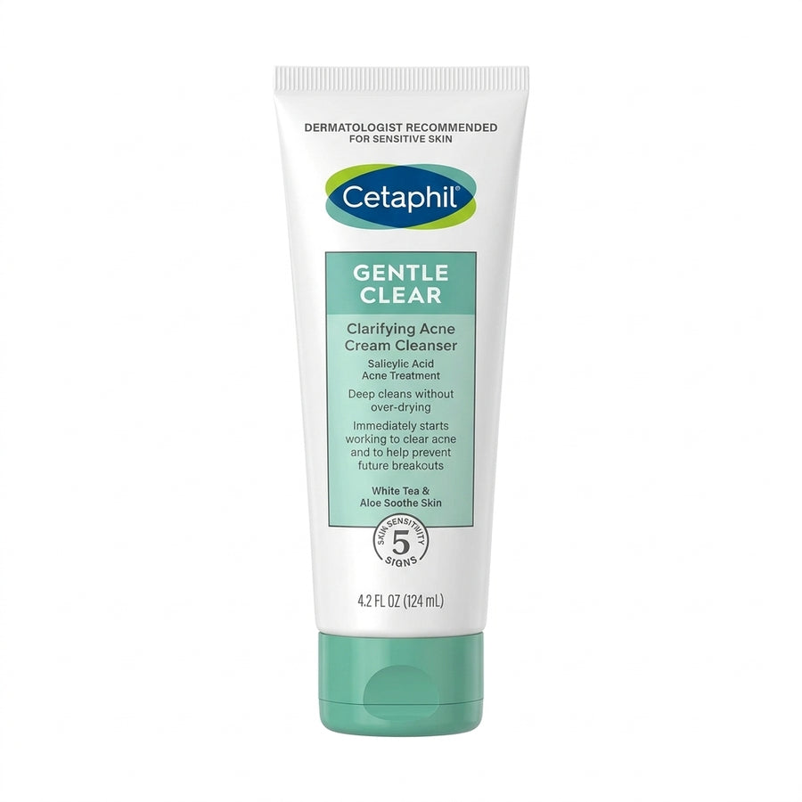 Cetaphil Gentle Clear Clarifying Acne Cream Cleanser – 124ml