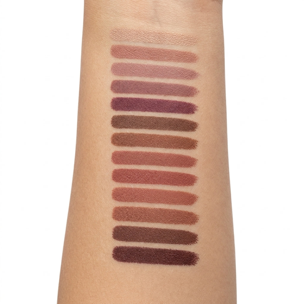 Kathleen 12 Piece Premium Nude Lip Liner Pencils Limited Edition