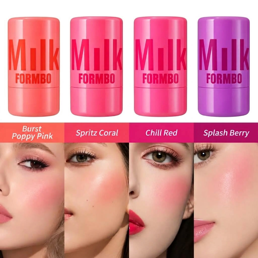 Romantic milk cooling water lip & cheek tint blush pack of 4
