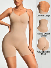 Full Body Snatched Open Crotch Body Shaper