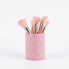Diamond Quilted Makeup Brush Set