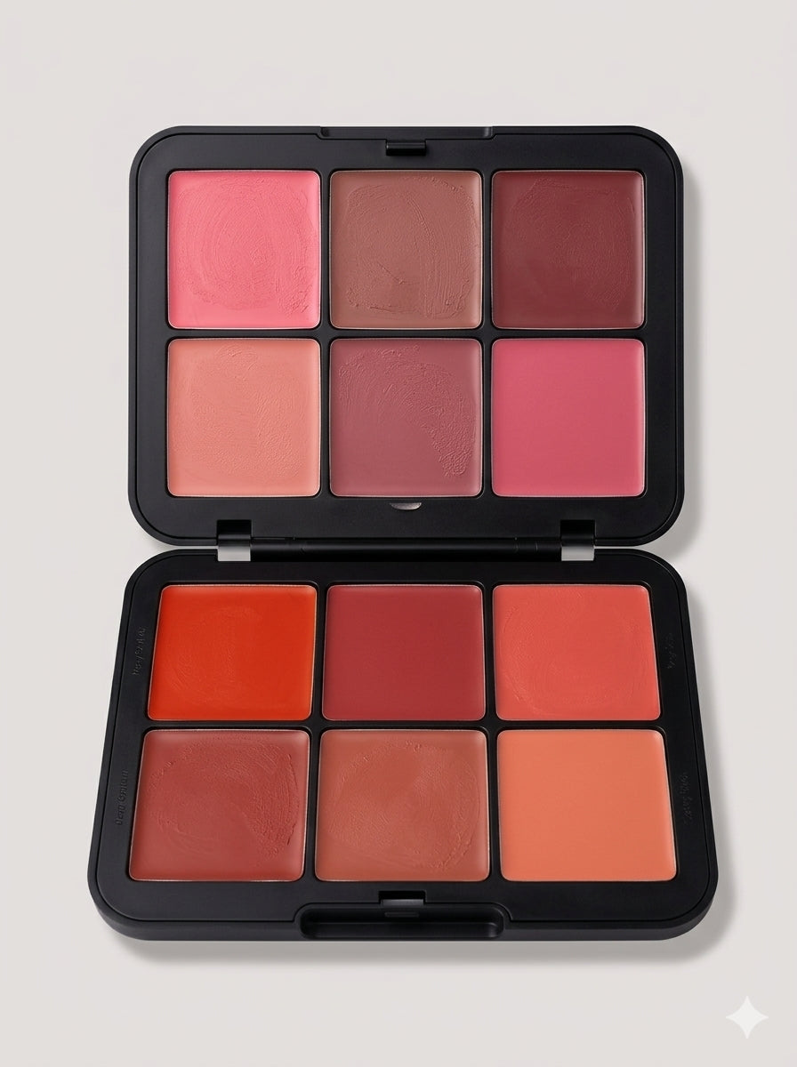 Carla secret 12 colors blusher & lipstick pallete