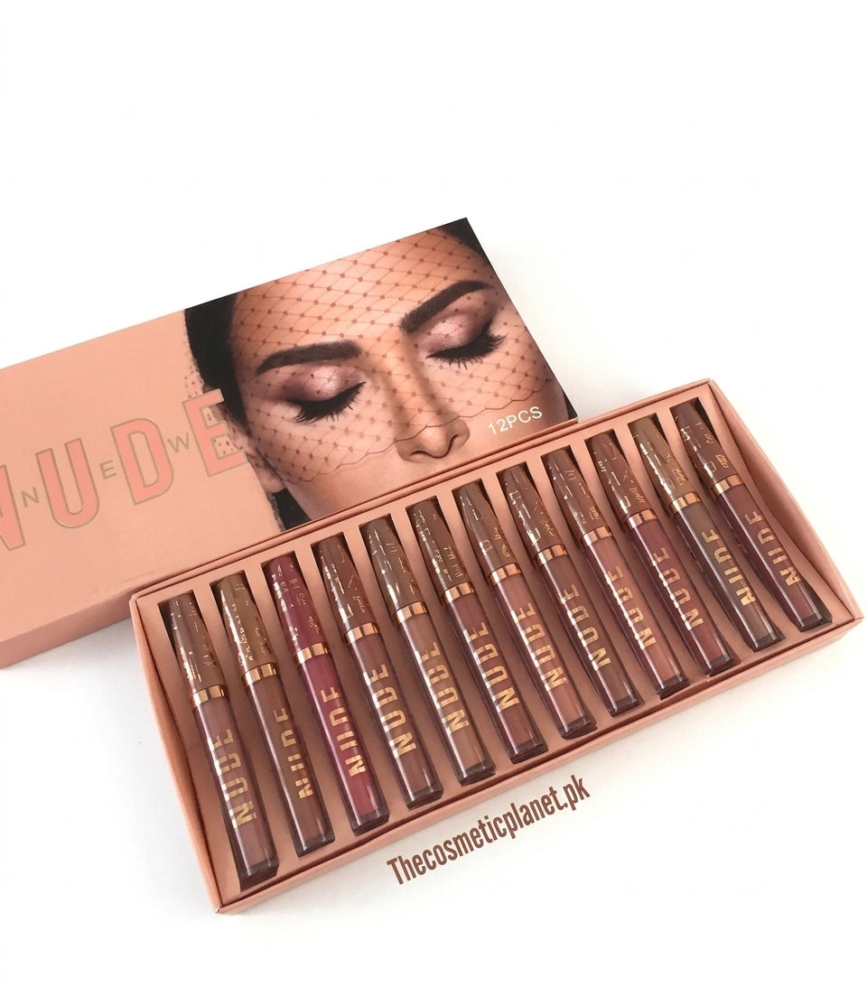 GR NUDE lipgloss matte pack of 12 color limited variant