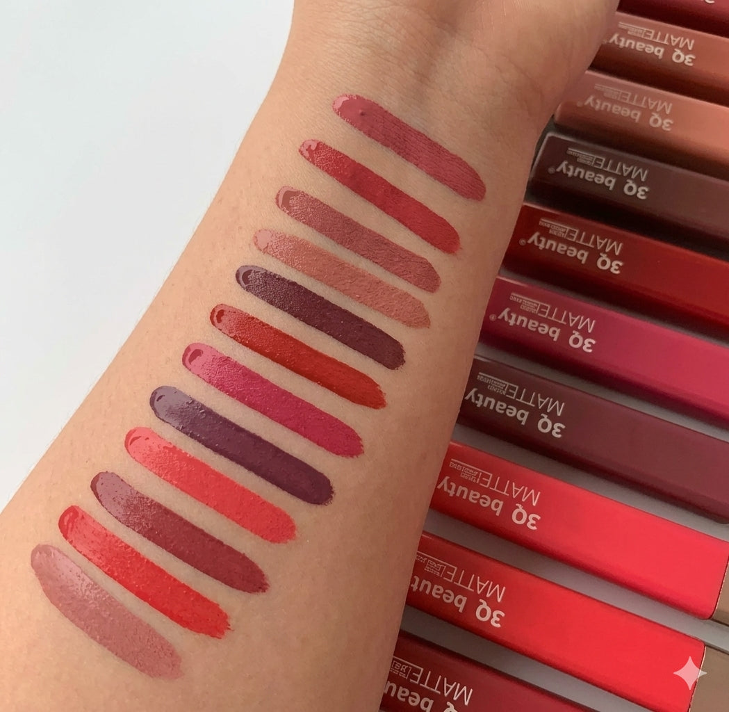 3Q Matte Beauty lip gloss pack of 12