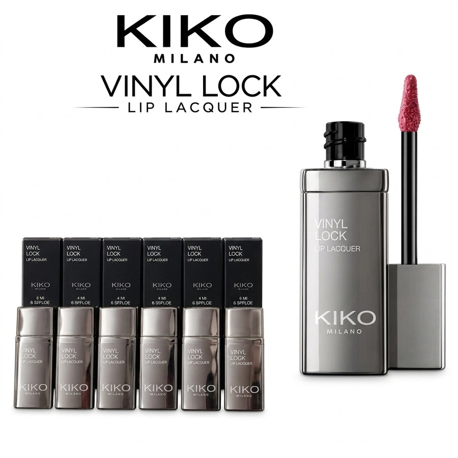 KIKO Milano Vinyl Lock Lip Lacquer Pack of 6